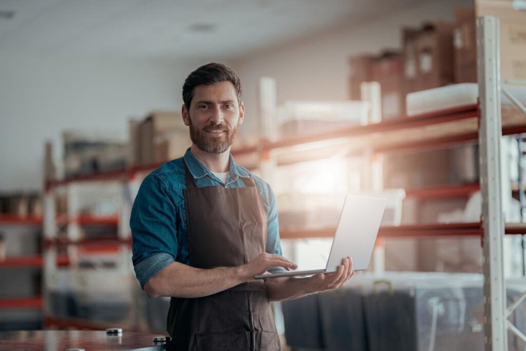 emprendedor feliz